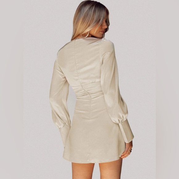 Princess Polly Mini Champagne Dress - Picture 3 of 3